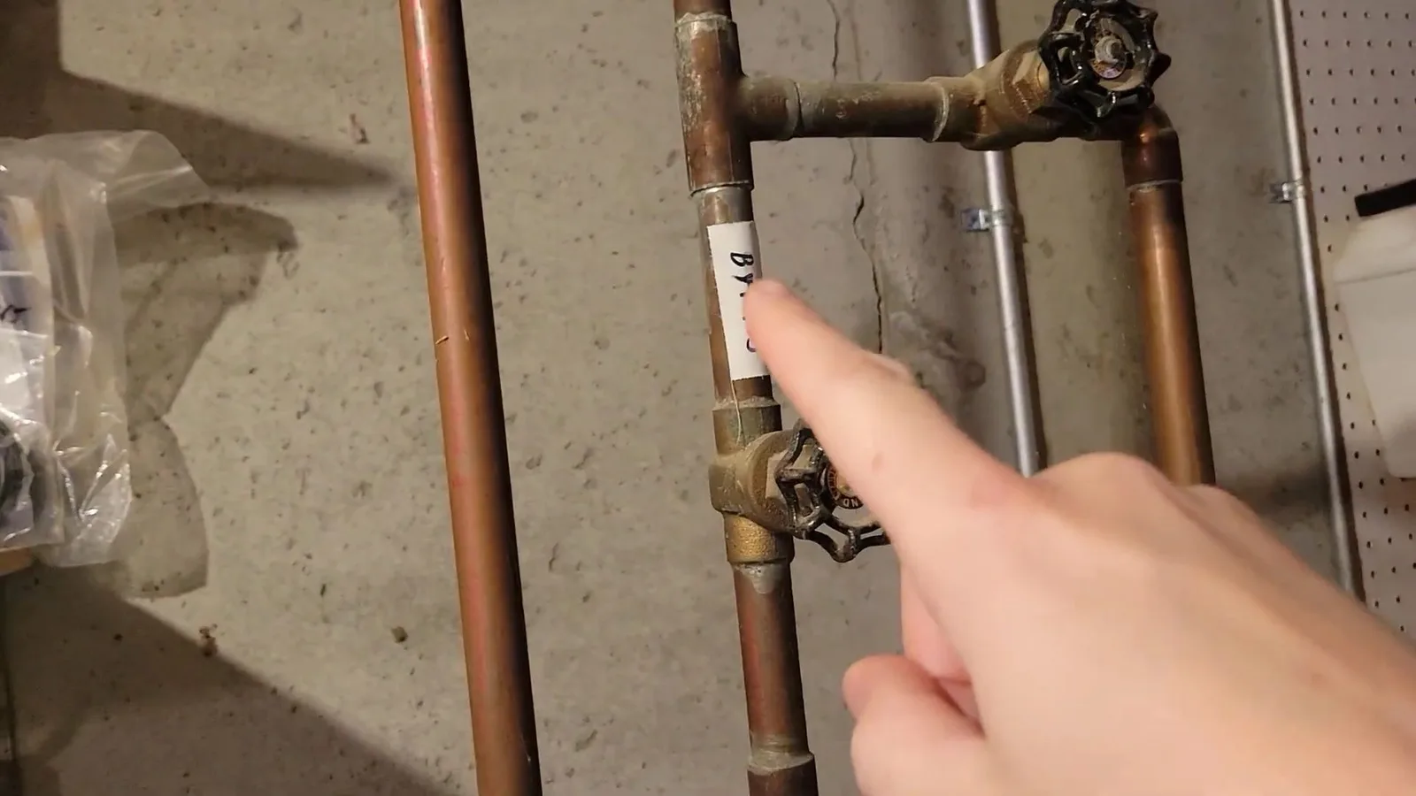 Copper pipes ready for water heater install, seen during repiping service in Chino Valley, AZ.