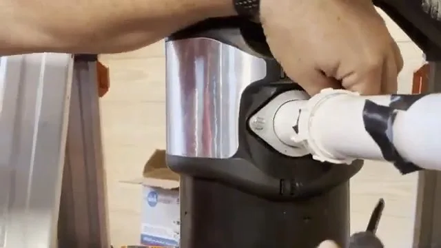 Locking garbage disposal mounting ring, during garbage disposal work for a Chino Valley, AZ property.